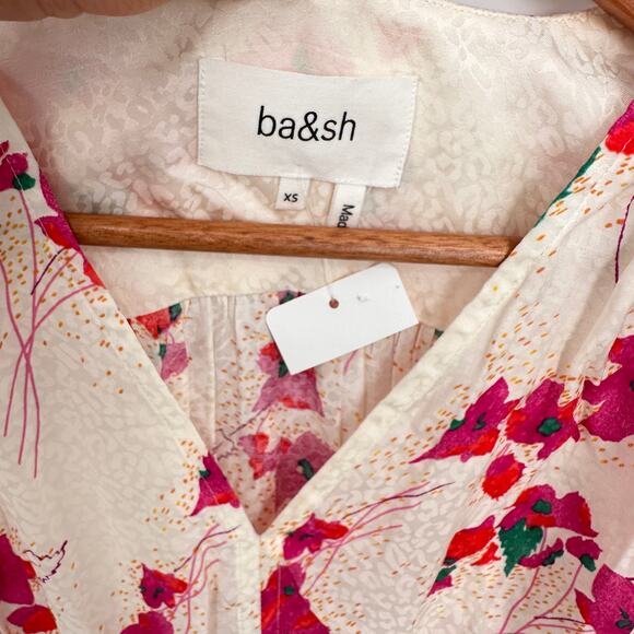 Ba&sh NWT Evereve Edon V Neck Floral Blouse // XS - Picture 8 of 14